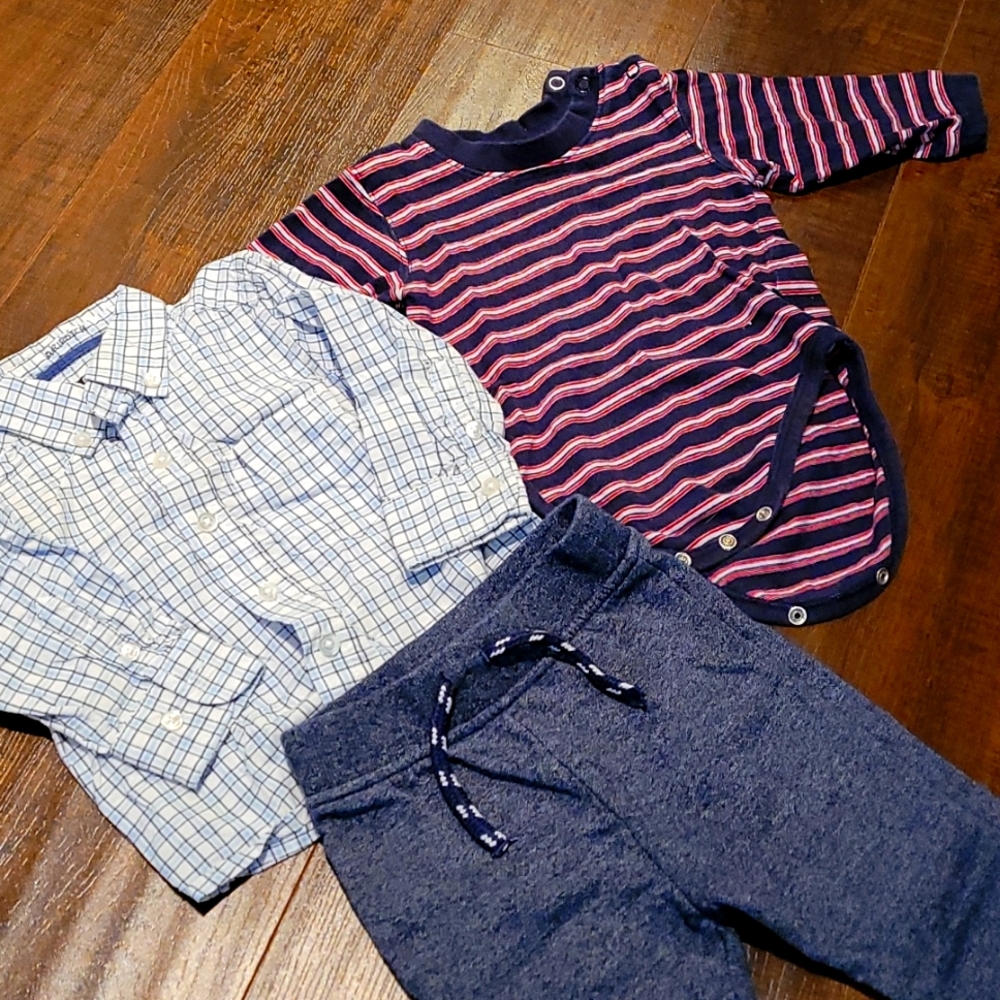 Baby Boy Long Sleeve Pant Bundle of 3